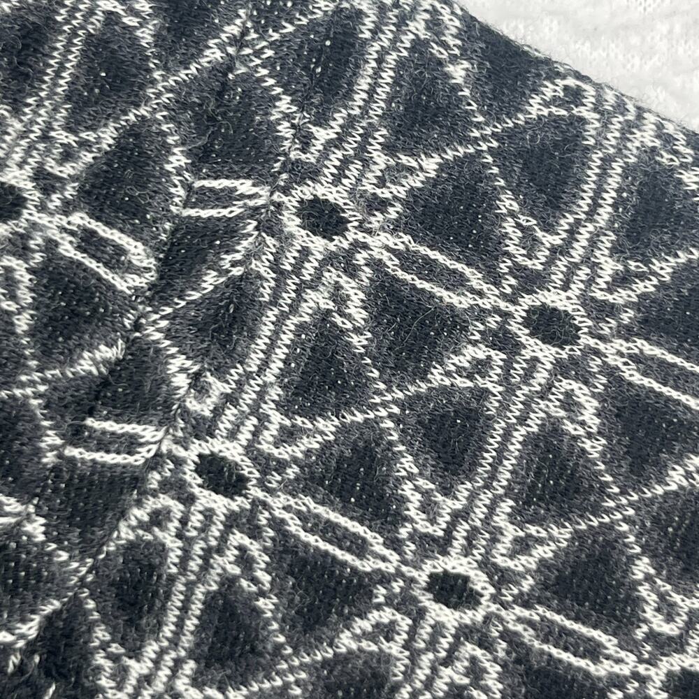 SMARTWOOL Top Womens M Merino 250 Base Layer 1/4 Zip Geometric Thermal Black - Picture 7 of 12
